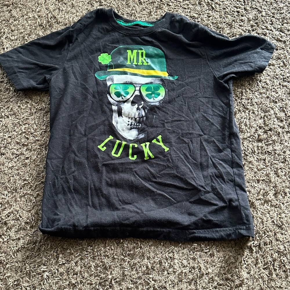 Saint Patrick’s Boys Mr. Lucky Skull T-Shirt Size: 8M